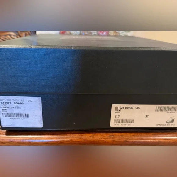 Saint Laurent Women's Tribute Espadrilles Wedge Sandals Black size 37 - Picture 10 of 12